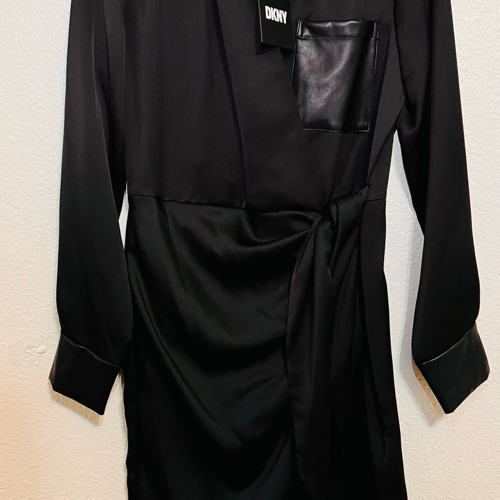 DKNY Black Wrap Dress